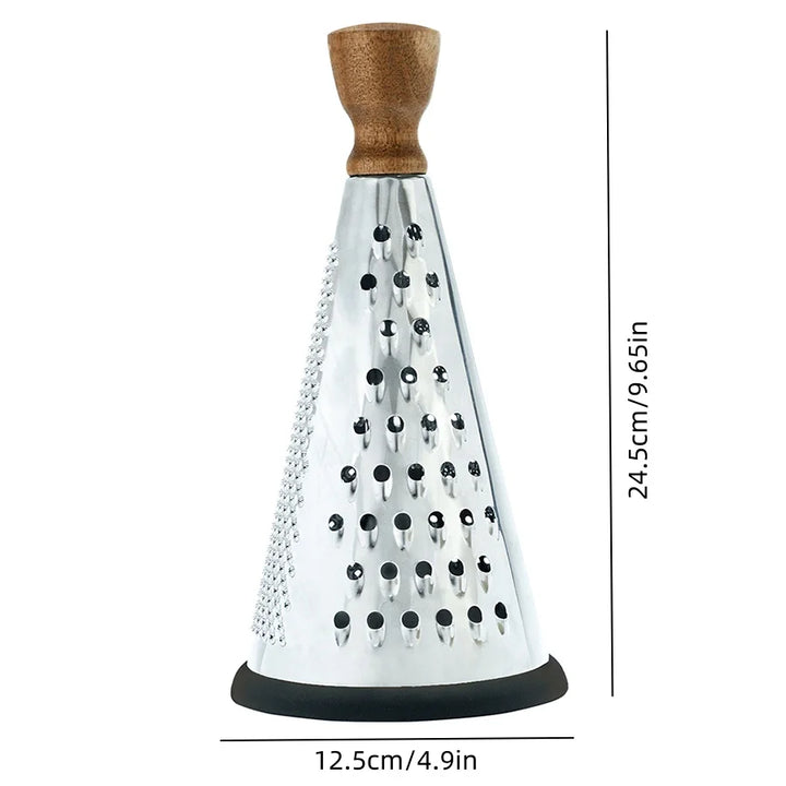 Stainless Steel Cone Cheese Grater Multi Purpose Manual Rotary Grater | Bowlift