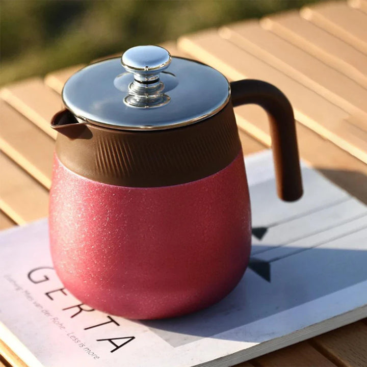 Stainless Steel Covered Stew Teapot with Titanium-Coated Inner Thermos | Bowlift