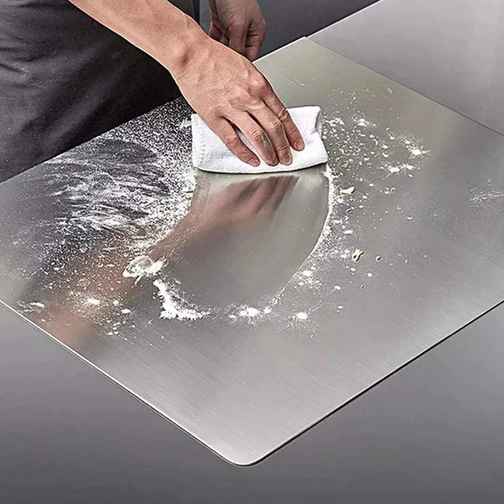 Stainless Steel Cutting Board with Lip Multifunction Chopping Board | Bowlift