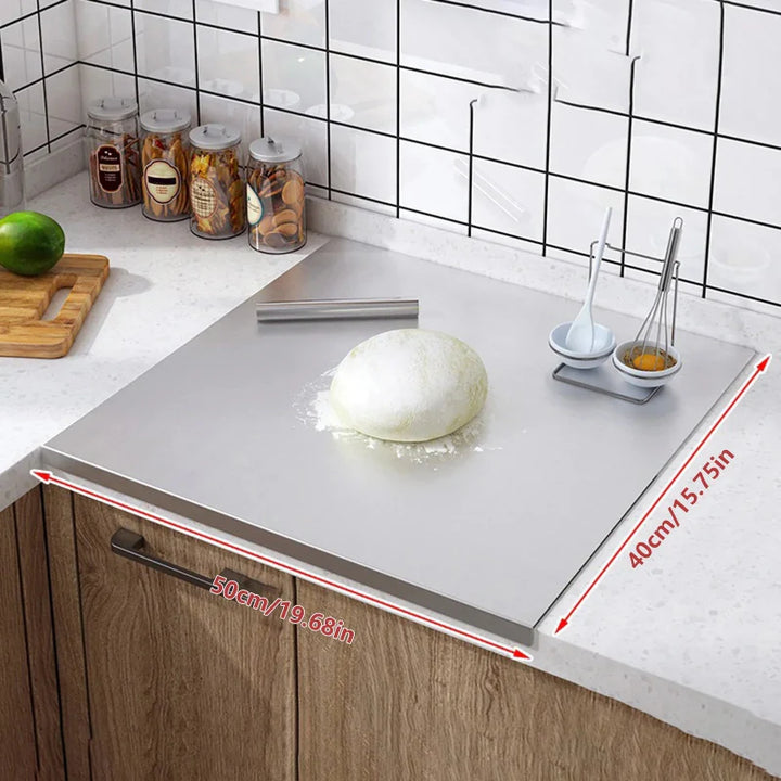 Stainless Steel Cutting Board with Lip Multifunction Chopping Board | Bowlift