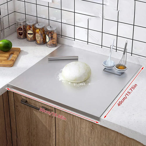 Stainless Steel Cutting Board with Lip Multifunction Chopping Board | Bowlift