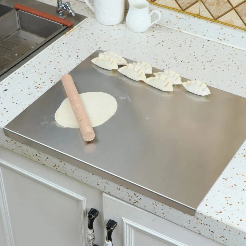Stainless Steel Cutting Board with Lip Multifunction Chopping Board | Bowlift