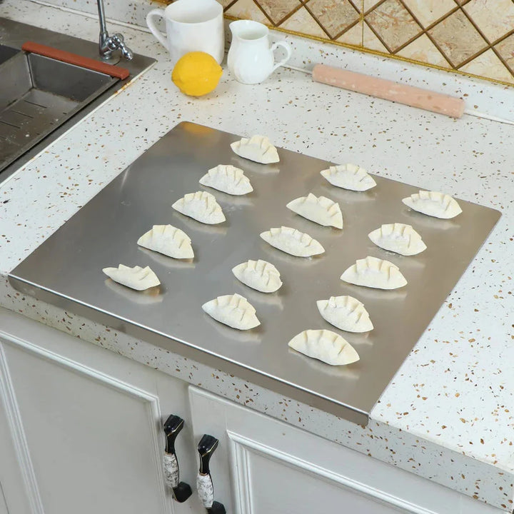 Stainless Steel Cutting Board with Lip Multifunction Chopping Board | Bowlift