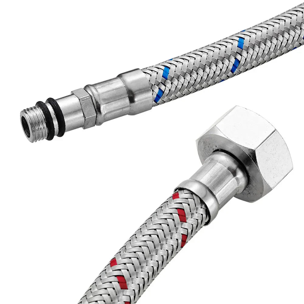 Stainless Steel Flexible Plumbing Pipe Cold Hot Mixer Faucet Pipe Hose | Bowlift