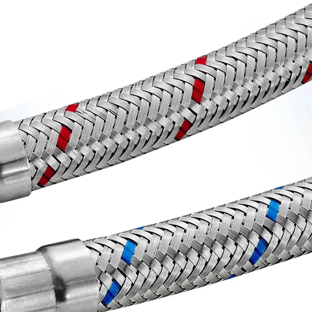 Stainless Steel Flexible Plumbing Pipe Cold Hot Mixer Faucet Pipe Hose | Bowlift