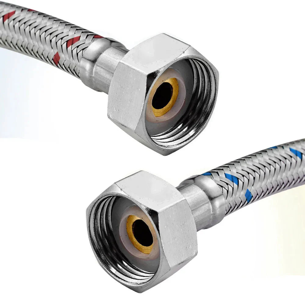 Stainless Steel Flexible Plumbing Pipe Cold Hot Mixer Faucet Pipe Hose | Bowlift