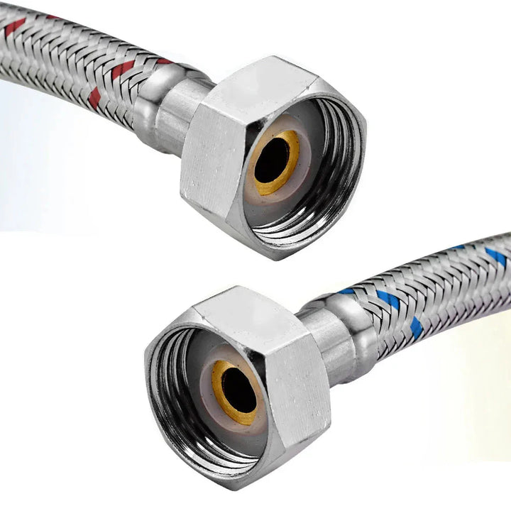 Stainless Steel Flexible Plumbing Pipe Cold Hot Mixer Faucet Pipe Hose | Bowlift