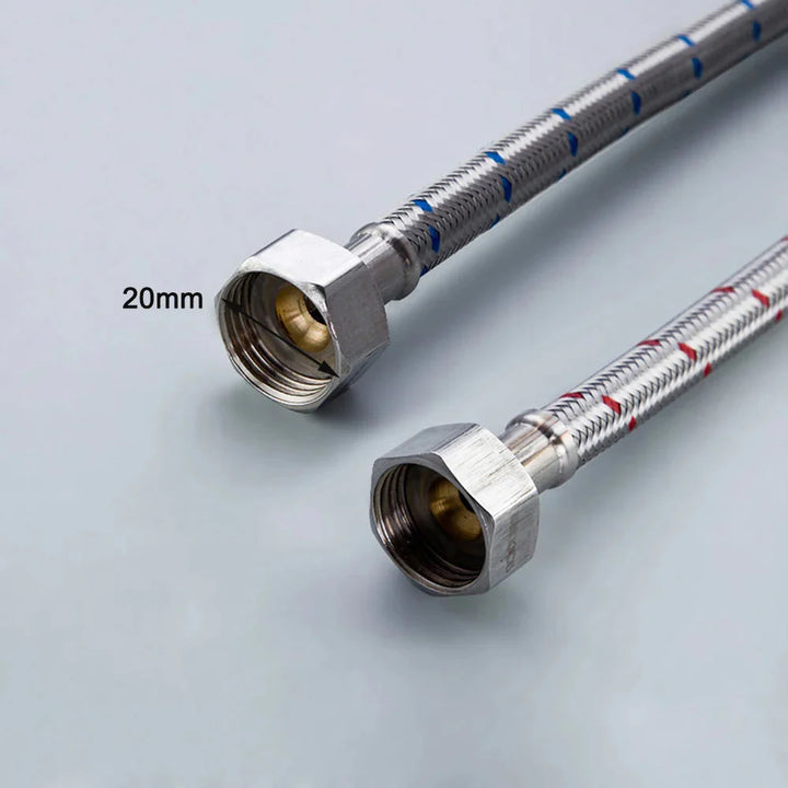 Stainless Steel Flexible Plumbing Pipe Cold Hot Mixer Faucet Pipe Hose | Bowlift