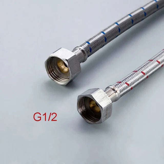 Stainless Steel Flexible Plumbing Pipe Cold Hot Mixer Faucet Pipe Hose | Bowlift