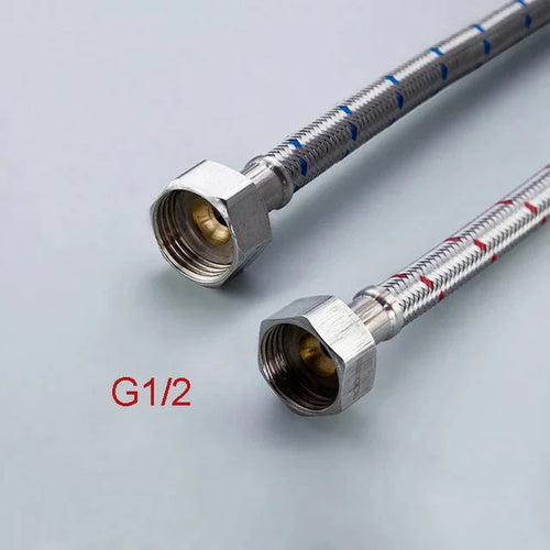 Stainless Steel Flexible Plumbing Pipe Cold Hot Mixer Faucet Pipe Hose | Bowlift
