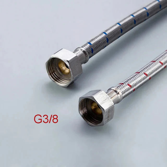Stainless Steel Flexible Plumbing Pipe Cold Hot Mixer Faucet Pipe Hose | Bowlift