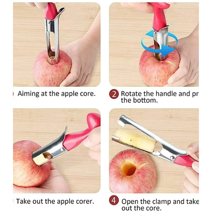 Stainless Steel Fruit Seed Remover Tool Premium Apple Corer Remover | Bowlift