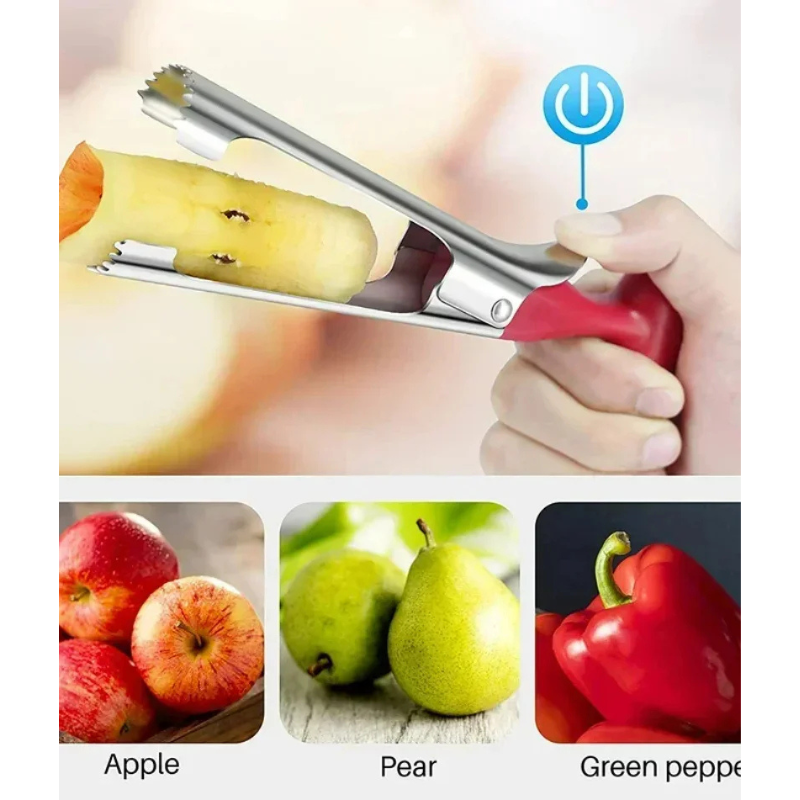 Stainless Steel Fruit Seed Remover Tool Premium Apple Corer Remover | Bowlift
