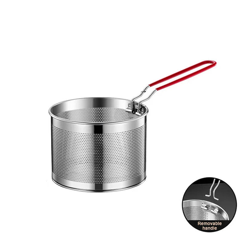 Stainless Steel Fryer Basket Mesh Kitchen Fry Basket Strainer Colander | Bowlift