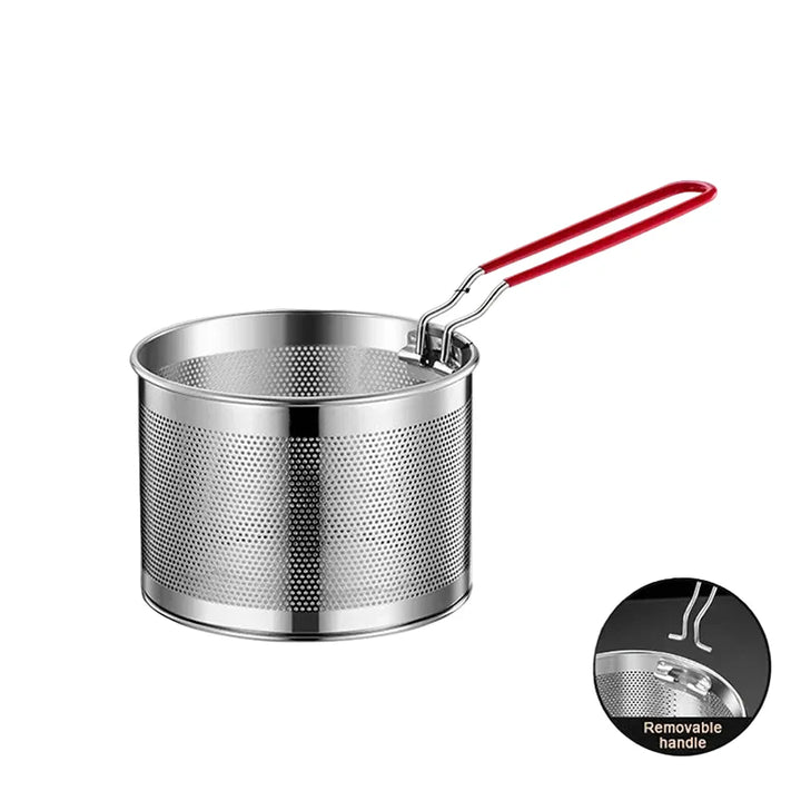 Stainless Steel Fryer Basket Mesh Kitchen Fry Basket Strainer Colander | Bowlift