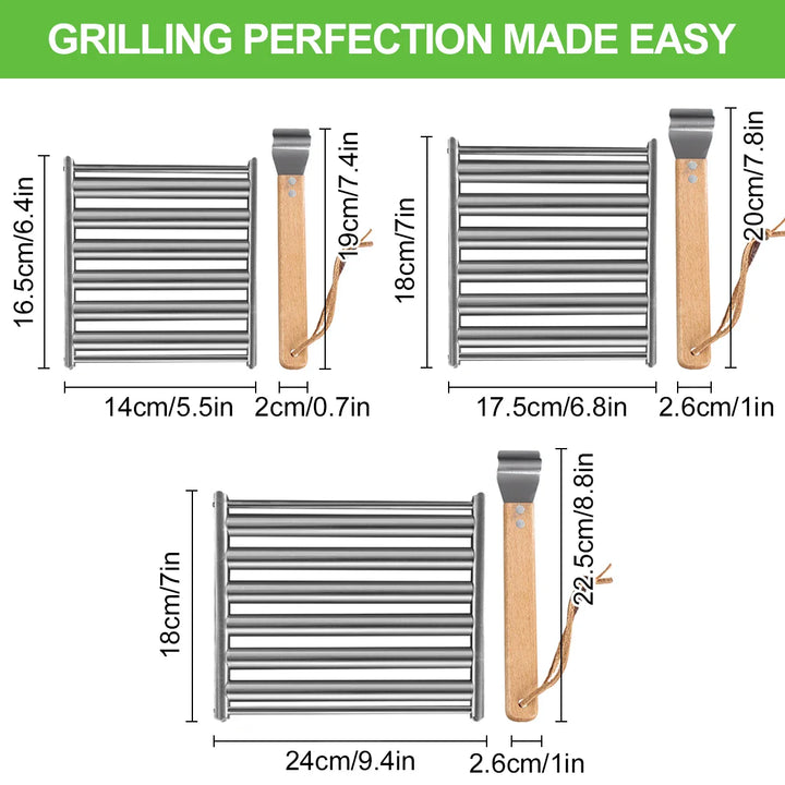 Stainless Steel Hotdog Sausage Grill Roller Rack Barbecue Tools | Bowlift