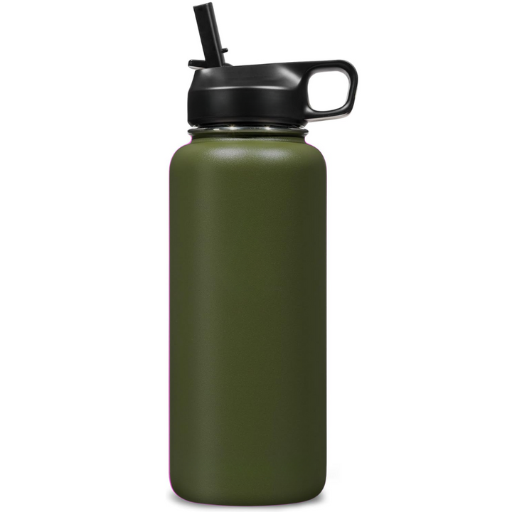 BowLift | Stainless Steel Insulated Water Bottle with Straw - For Cold & Hot Drinks