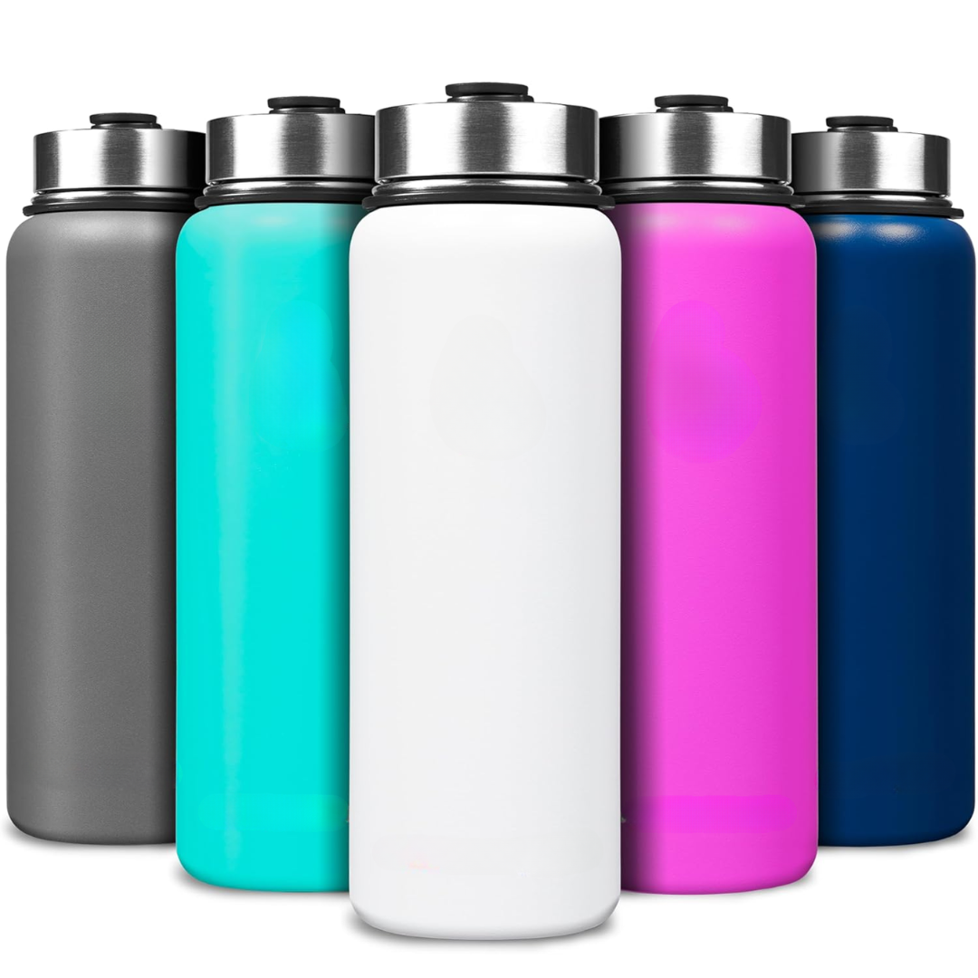 BowLift | Stainless Steel Insulated Water Bottle with Straw - For Cold & Hot Drinks