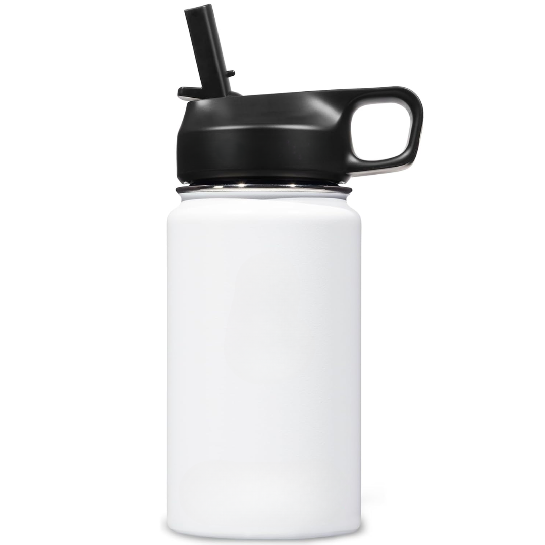 BowLift | Stainless Steel Insulated Water Bottle with Straw - For Cold & Hot Drinks