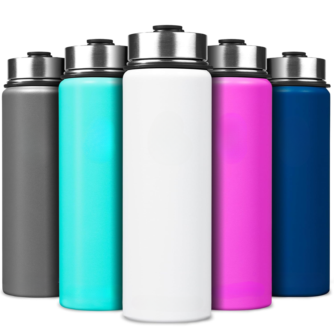 BowLift | Stainless Steel Insulated Water Bottle with Straw - For Cold & Hot Drinks