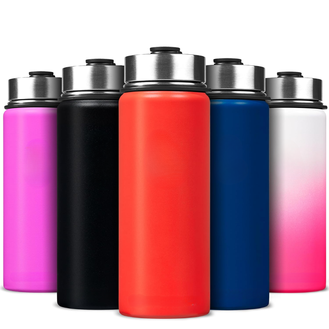 BowLift | Stainless Steel Insulated Water Bottle with Straw - For Cold & Hot Drinks