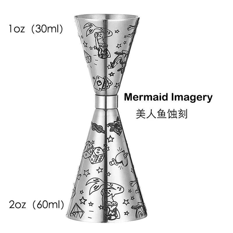 Stainless Steel Jigger Cocktail Jigger Bar Measures Bar Tools Bar Accessories | Bowlift