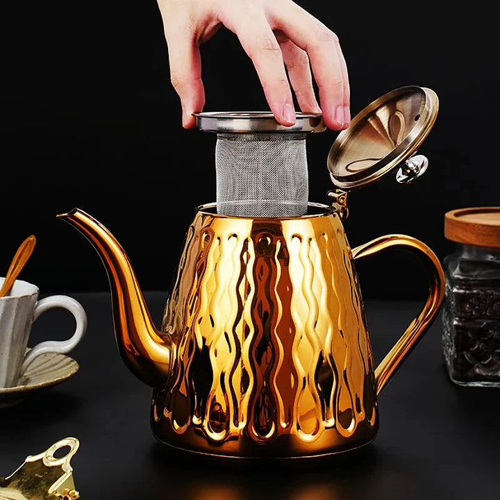 Stainless Steel Kettle with Filter Induction Teapot Tea Accessories | Bowlift