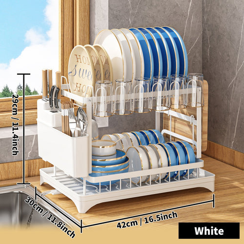 BowLift | Stainless Steel Kitchen Dish Rack - Livano