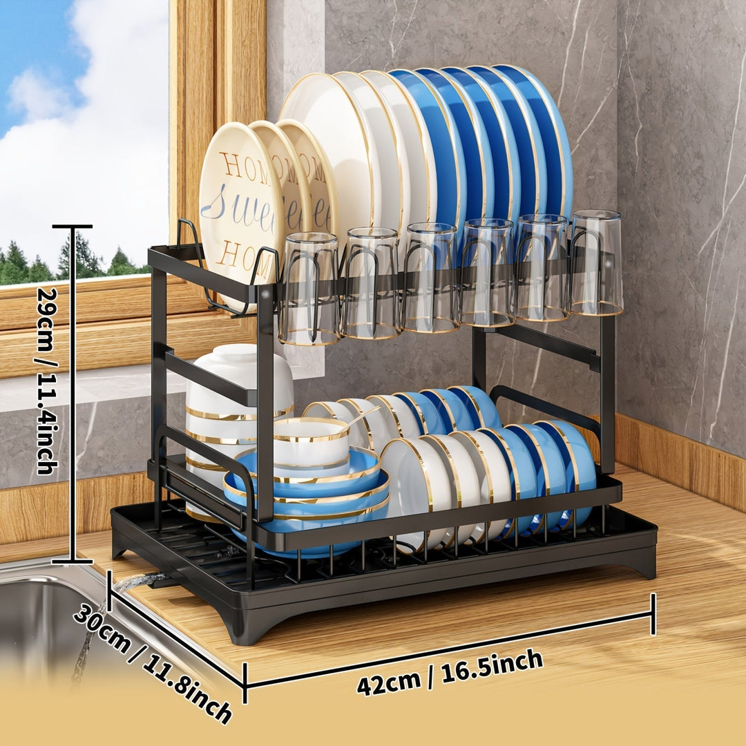 BowLift | Stainless Steel Kitchen Dish Rack - Livano