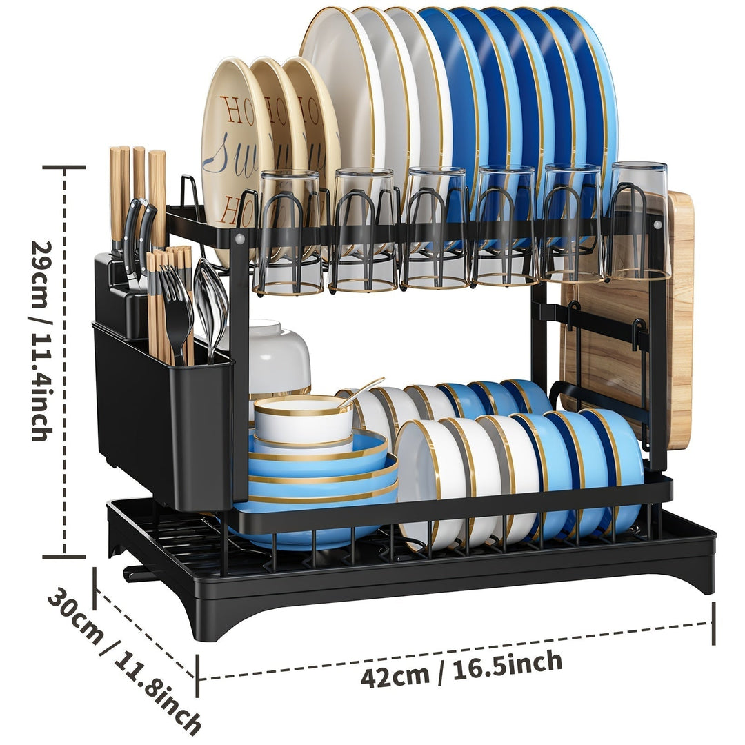 BowLift | Stainless Steel Kitchen Dish Rack - Livano