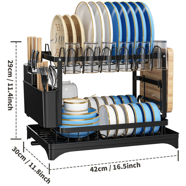 BowLift | Stainless Steel Kitchen Dish Rack - Livano