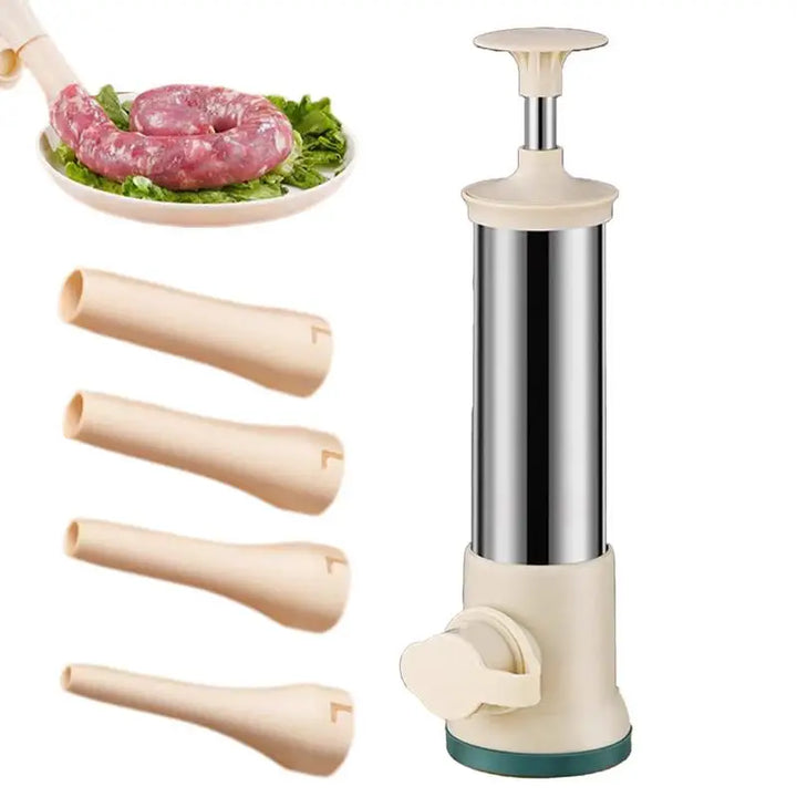Stainless Steel Manual Filling Sausage Maker and Meat Stuffer Tool | Bowlift