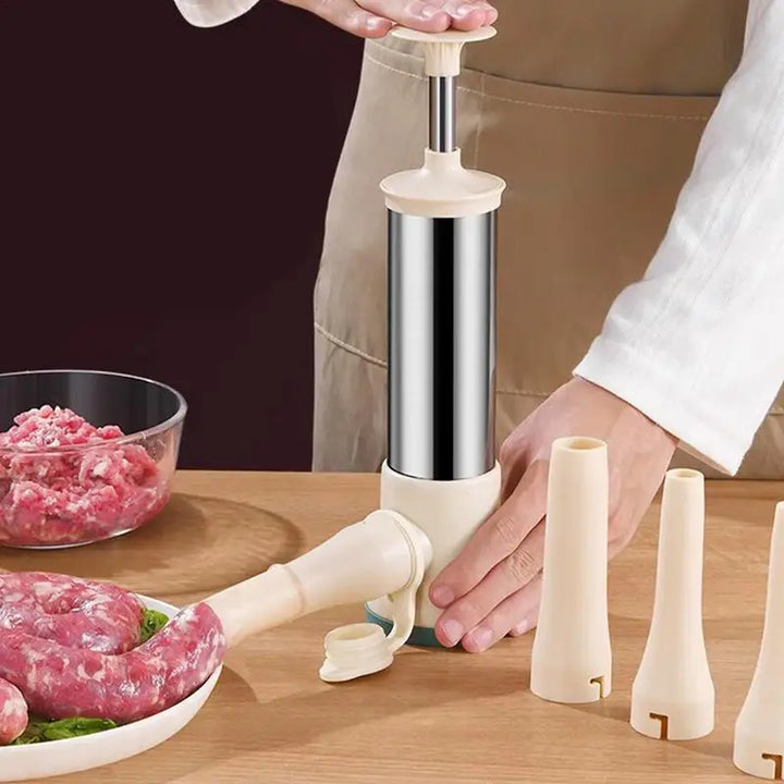 Stainless Steel Manual Filling Sausage Maker and Meat Stuffer Tool | Bowlift