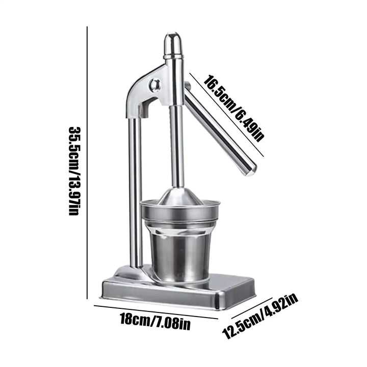 Stainless Steel Manual Juicer Handheld Fruit Vegetable Citrus Press | Bowlift