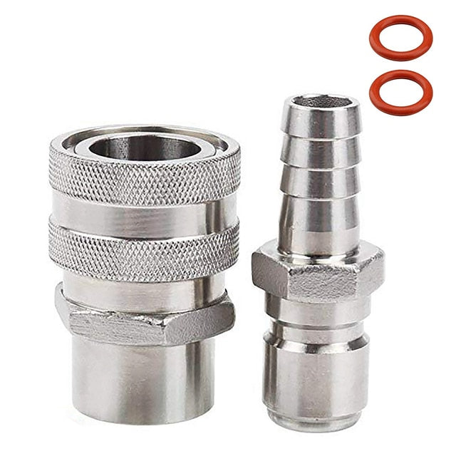 Stainless Steel Moonshine Fitting Connectors 1/2 Beer Set | Bowlift