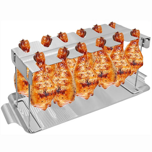 Stainless Steel Roasting and Grill Rack Stand BBQ Accessories | Bowlift