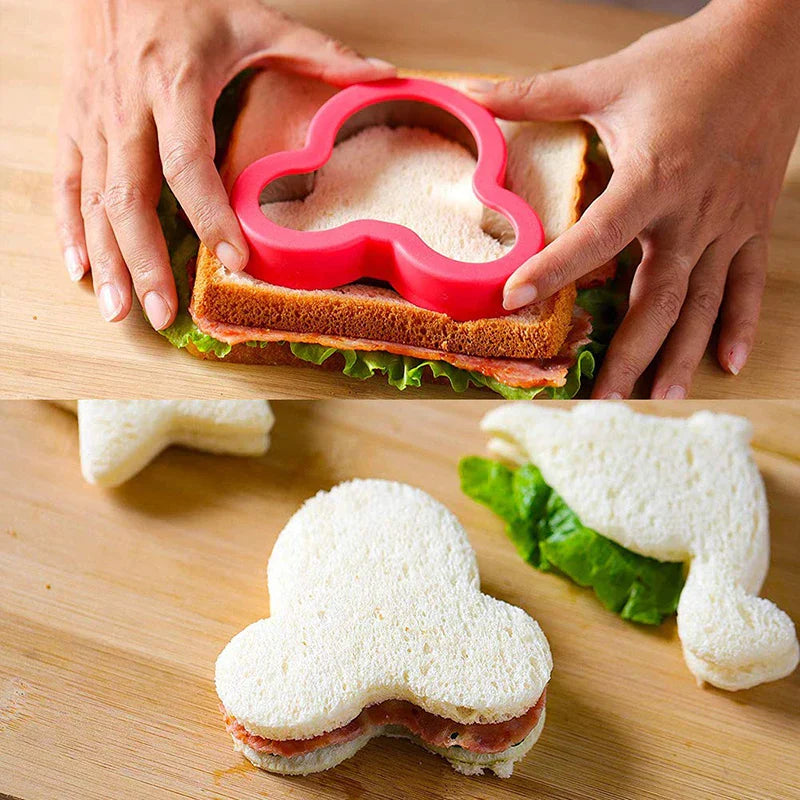 Stainless Steel Sandwich Cutters Cookie Shape Embosser Food Mold Maker | Bowlift