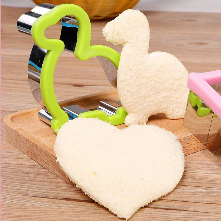 Stainless Steel Sandwich Cutters Cookie Shape Embosser Food Mold Maker | Bowlift