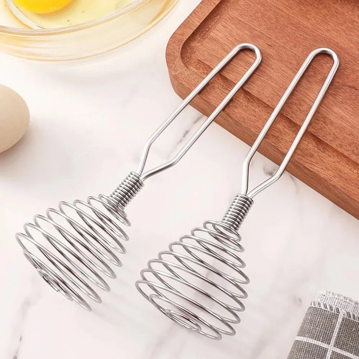 Stainless Steel Spiral Whisk Manual Blender Cooking Egg Sauce Stirrer | Bowlift