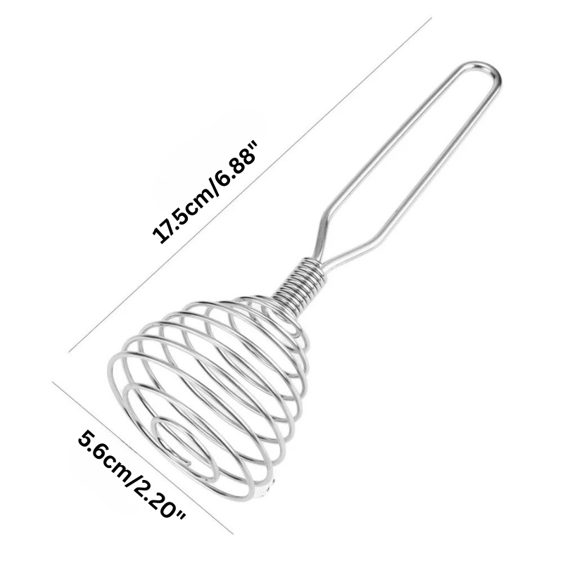 Stainless Steel Spiral Whisk Manual Blender Cooking Egg Sauce Stirrer | Bowlift