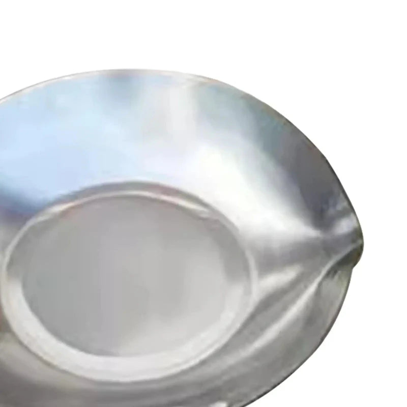 Stainless Steel Sugar Melting Pan Wok with Pour Spout Wooden Handle | Bowlift
