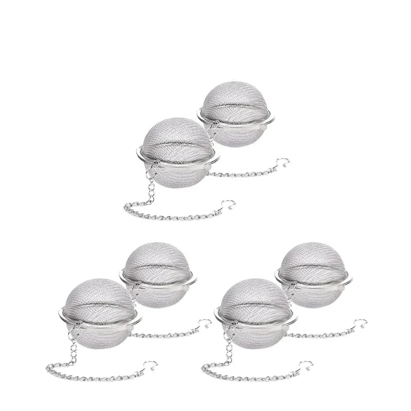 Stainless Steel Tea Ball Infuser Mesh Loose Tea Strainer with Chain | Bowlift