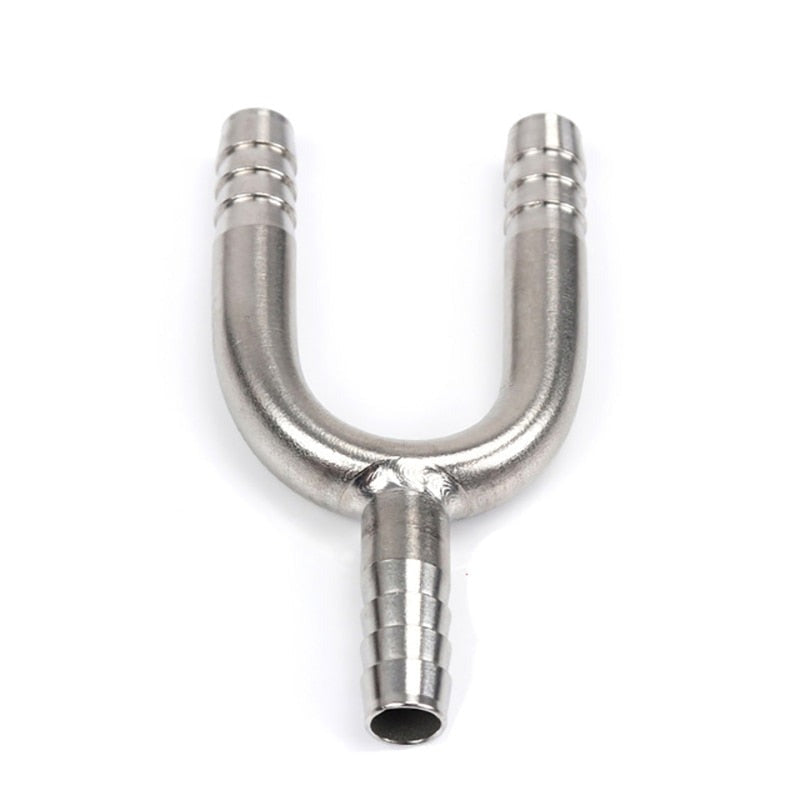 Stainless Steel U Shaped Hose Barb Tee 3 Way Beer Hose Connector | Bowlift