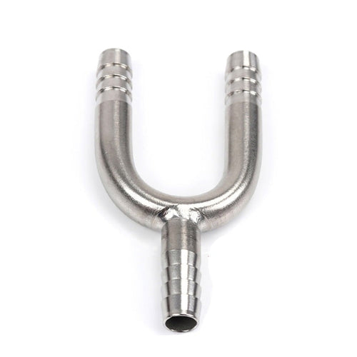 Stainless Steel U Shaped Hose Barb Tee 3 Way Beer Hose Connector | Bowlift