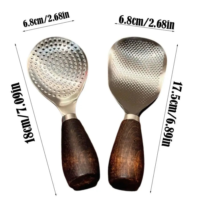 Stainless Steel Vertical Rice Shovel Spatula Wooden Handle Rice Spoon | Bowlift