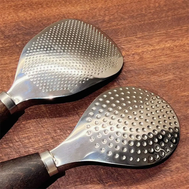 Stainless Steel Vertical Rice Shovel Spatula Wooden Handle Rice Spoon | Bowlift