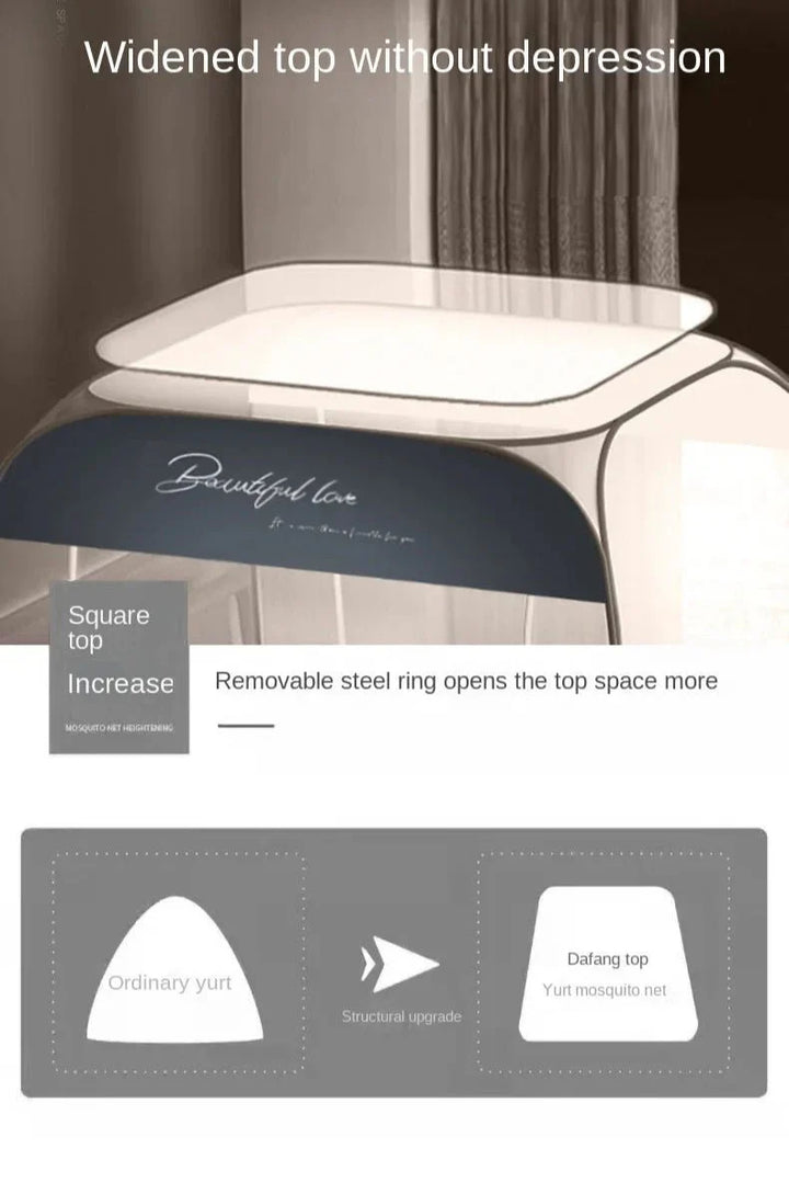 BowLift | Starry Gray Mosquito Net – No-Installation Insect Protection for Relaxed Indoor and Outdoor Nights
