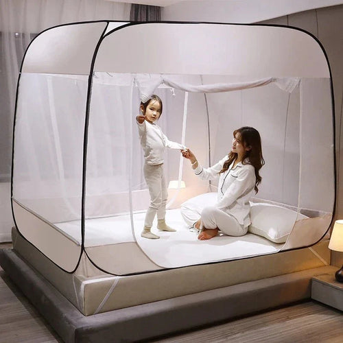 BowLift | Starry Gray Mosquito Net – No-Installation Insect Protection for Relaxed Indoor and Outdoor Nights