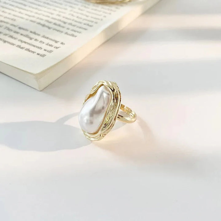 BowLift | Statement Gold Accented Pearl Ring