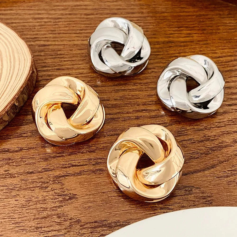 BowLift | Statement Pretzel Spiral Twist Earrings